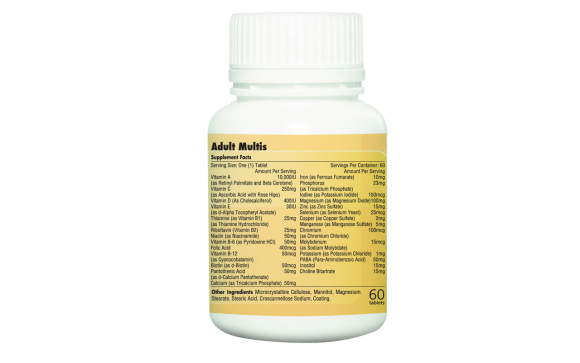 Raffles Adult Multis - Thuốc bổ tổng hợp cho người lớn (60 viên)