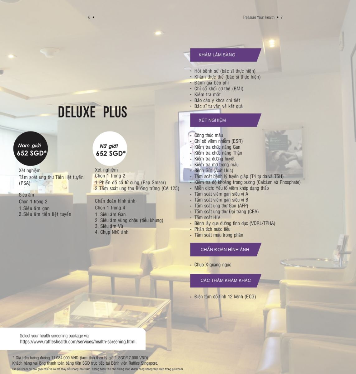 Gói tầm soát Raffles Deluxe / Raffles Deluxe Plus 5 page 4