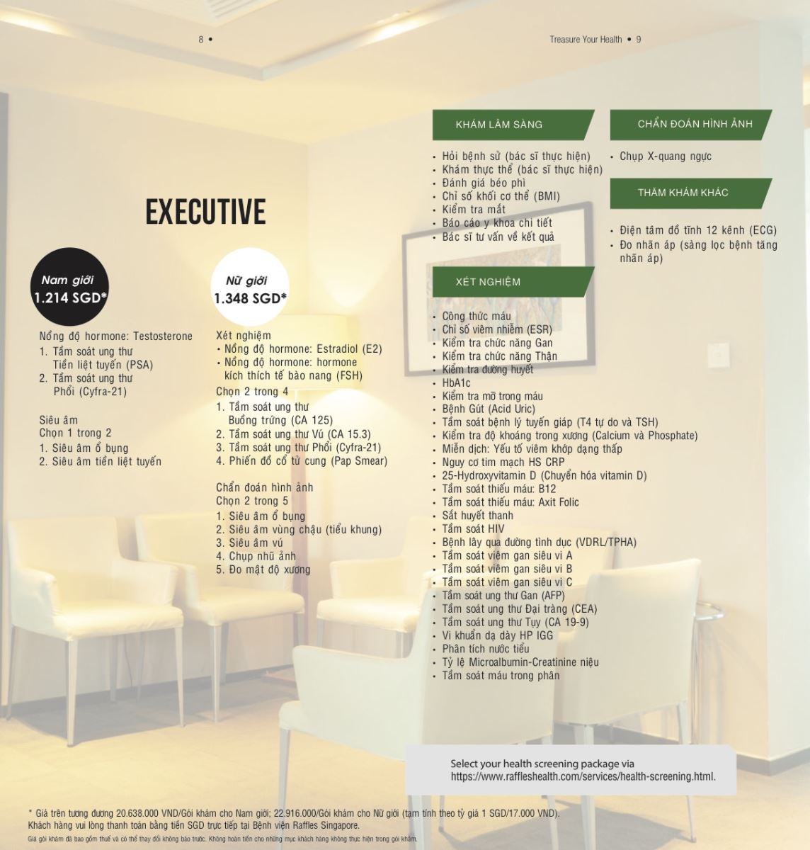 Gói Tầm soát Raffles Executive / Raffles Ladies Executive 3 page 5