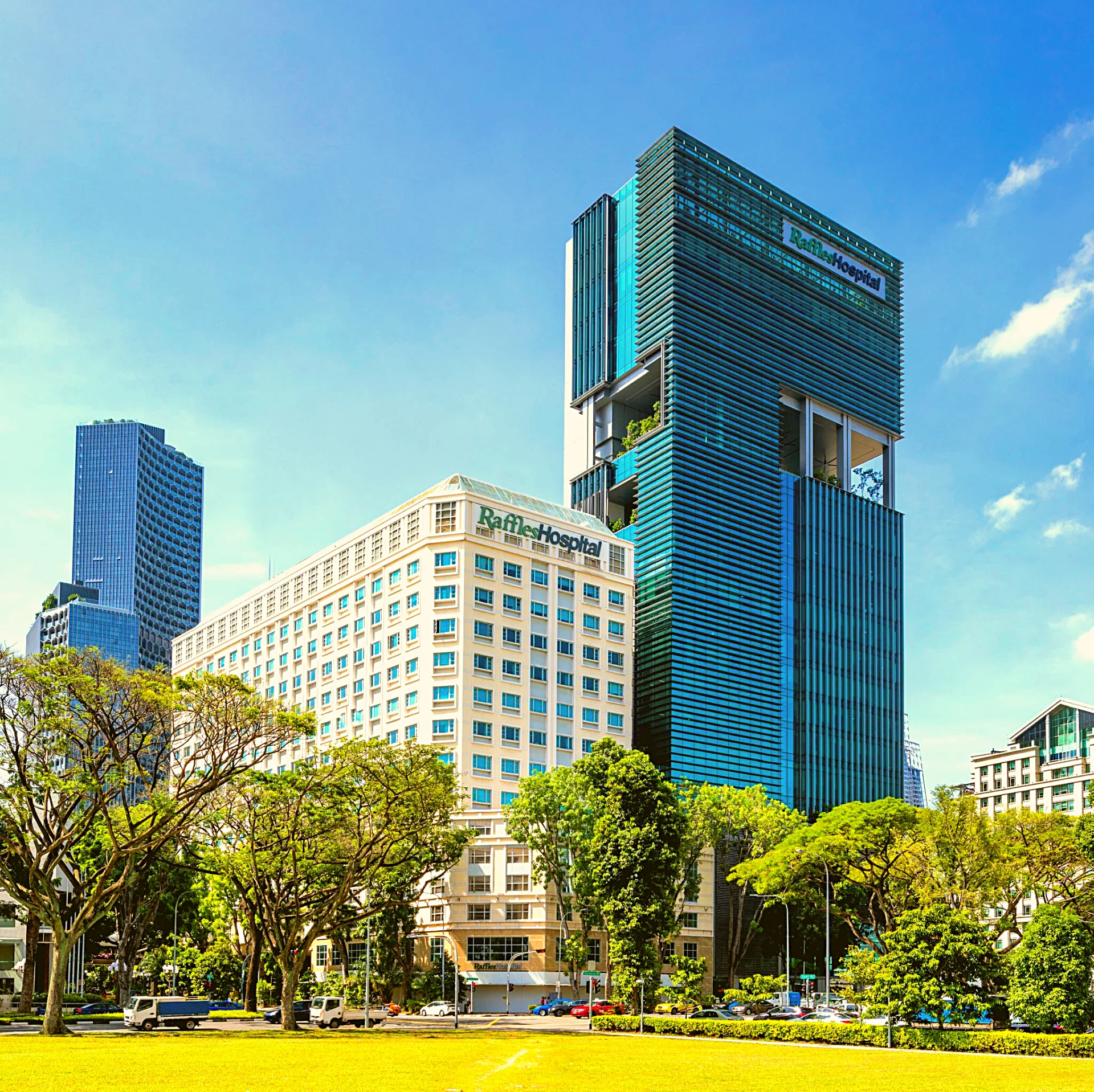 Liên hệ Khám chữa bệnh tại Singapore - Raffles Hospital