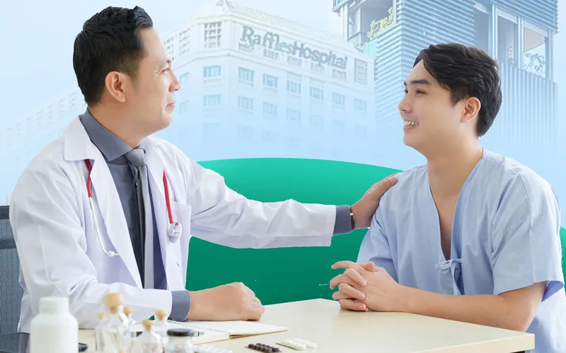 Bệnh nhân thực hiện tầm soát ung thư tiền liệt tuyến hàng năm (Nguồn: Raffles Hospital)