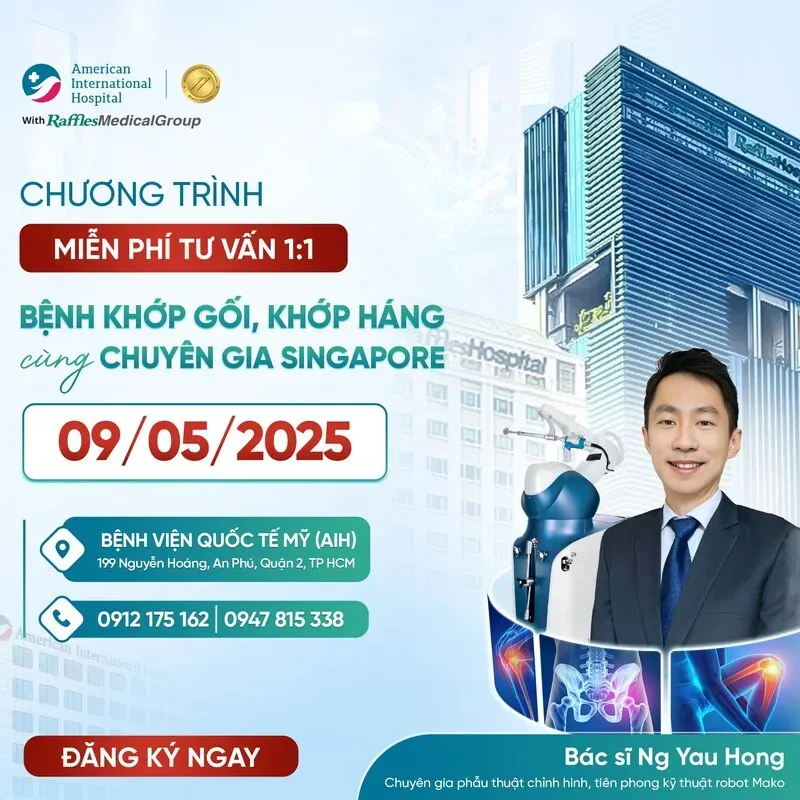 Gặp gỡ và nhận tư vấn trực tiếp từ chuyên gia đầu ngành về bệnh khớp háng (Nguồn: Raffles Hospital)