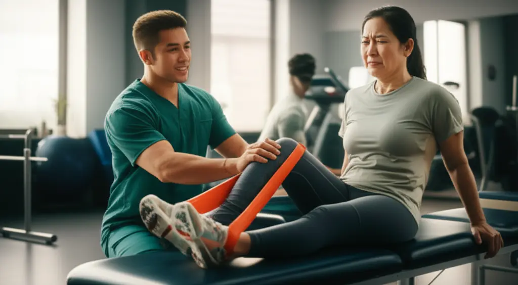 Vật lý trị liệu gối sau chấn thương
