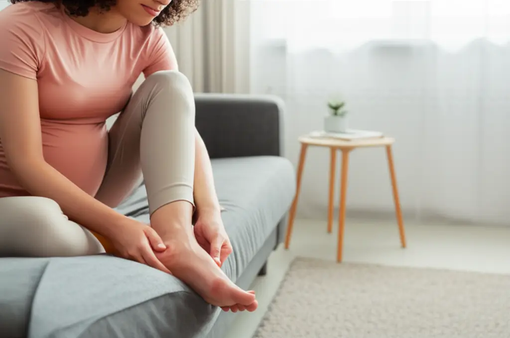 Ấn ngón tay kiểm tra phù chân