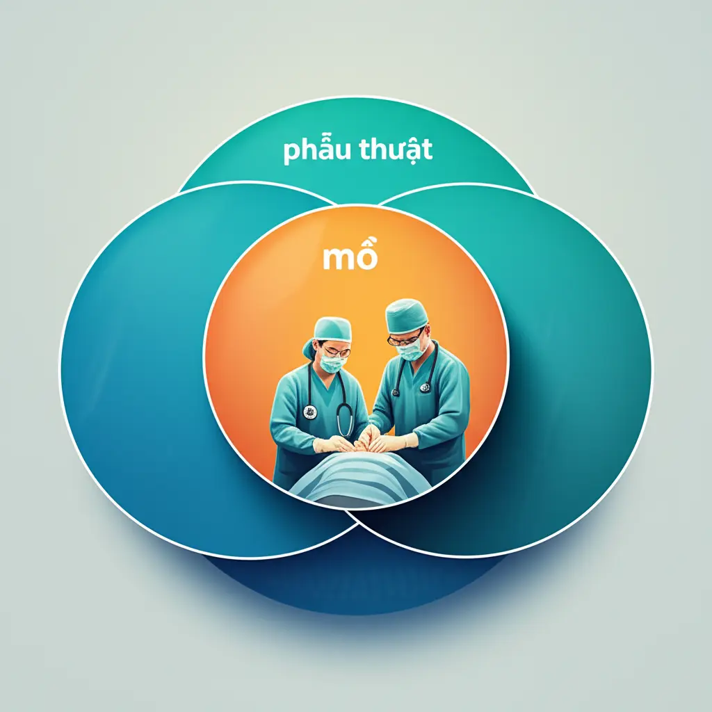 So sánh mổ và phẫu thuật